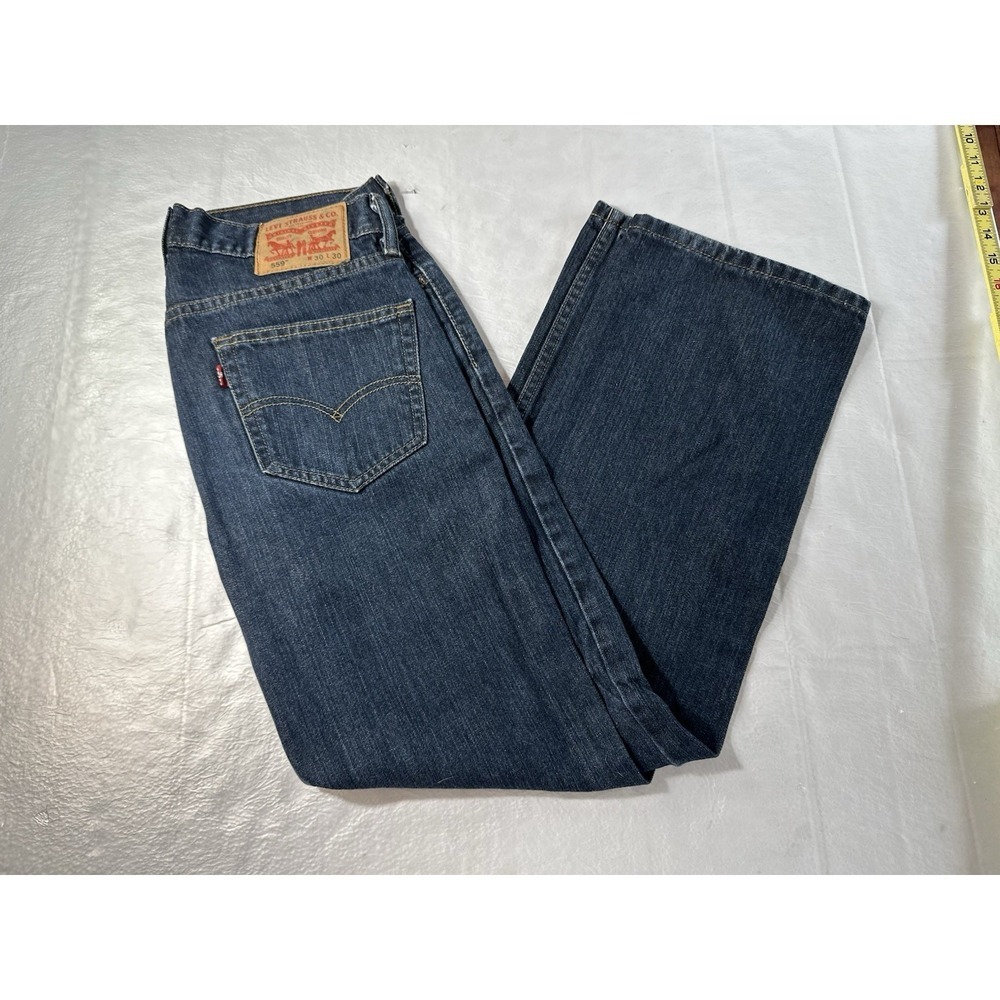 Levi's Signature 559 Womens Jeans 30x29 Low Rise Bootcut Blue Denim Y2K
